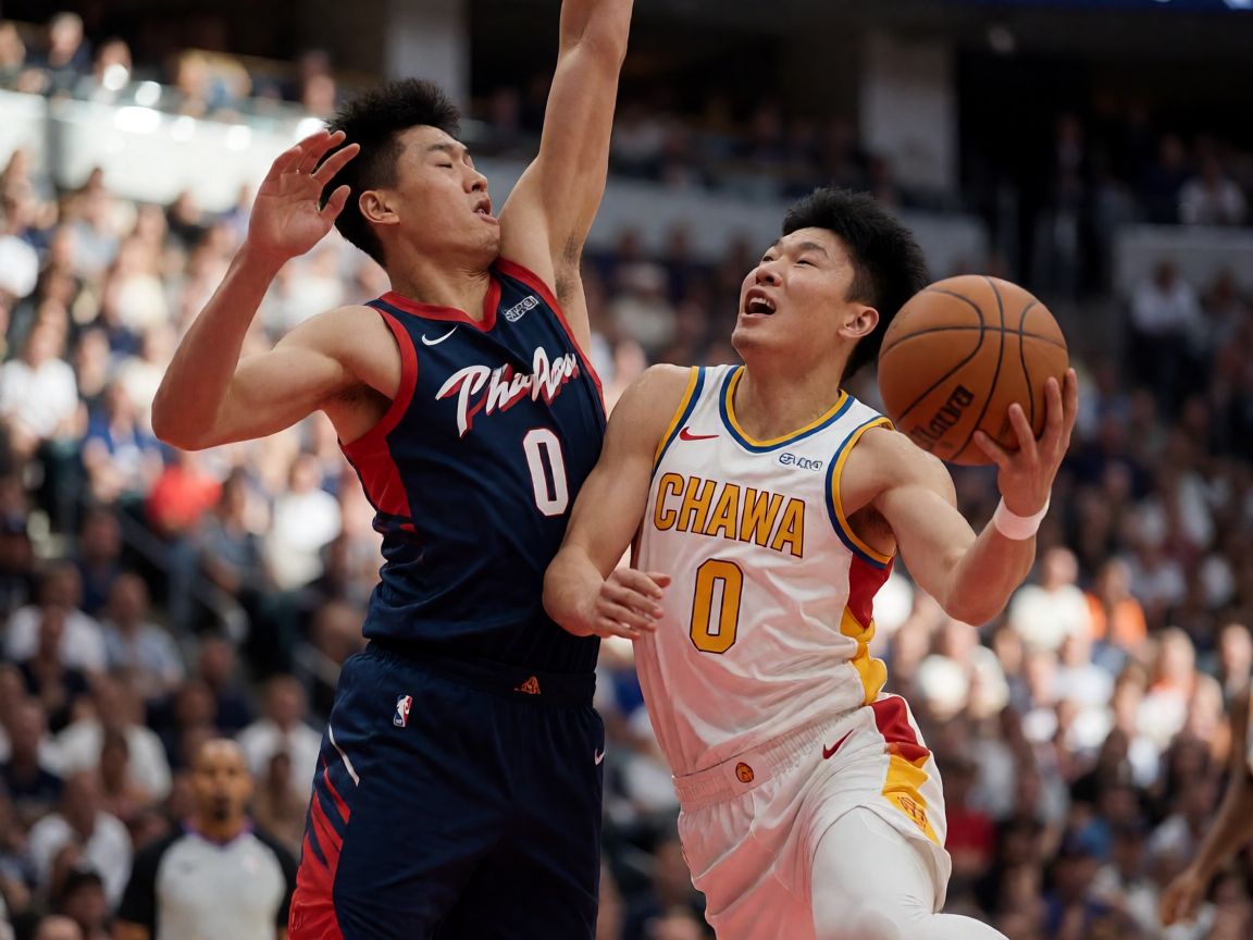 篮球比赛现场，球员激烈对抗